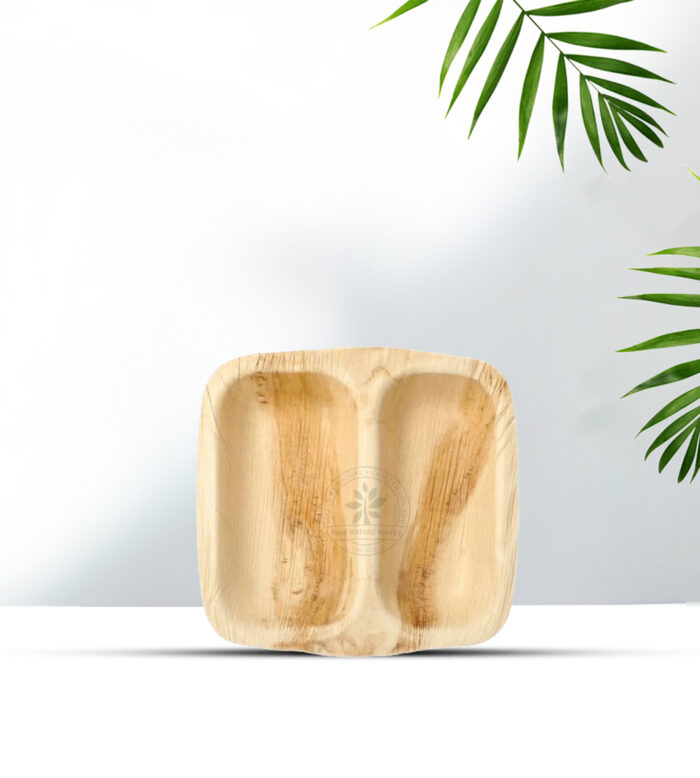 9" Square Bowl 2 Partition