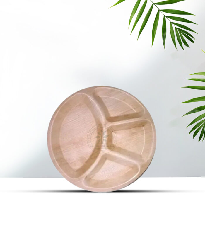 9" Round Plate 4 Partition