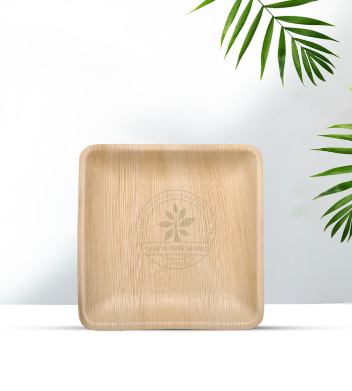 9" Square Curved Plate